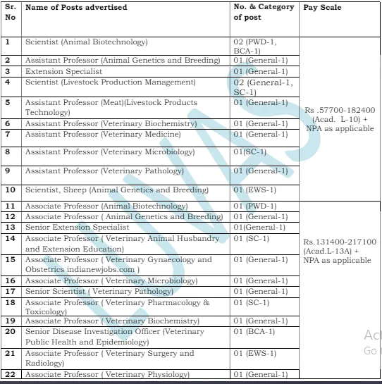 Luvas University Hisar Teaching Post 2024 Offline form