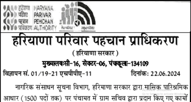 Haryana CRID ASKO Recruitment 2024