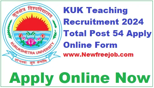 KUK Teaching Recruitment 2024