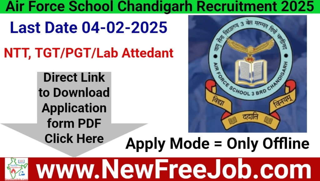 Air Force School Chandigarh Recruitment