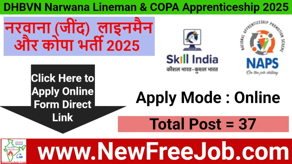 DHBVN Narwana Lineman Copa Apprenticeship