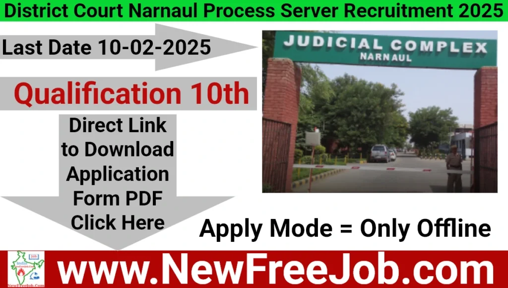 District Court Narnaul Recruitment