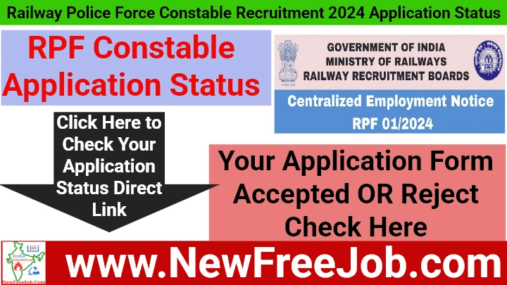 RPF Constable Application Status Link