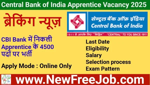 Central Bank of India Apprentice