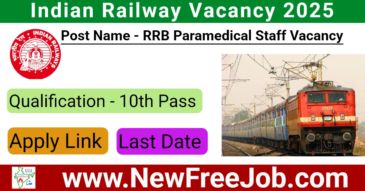 RRB Paramedical Staff Vacancy 2025