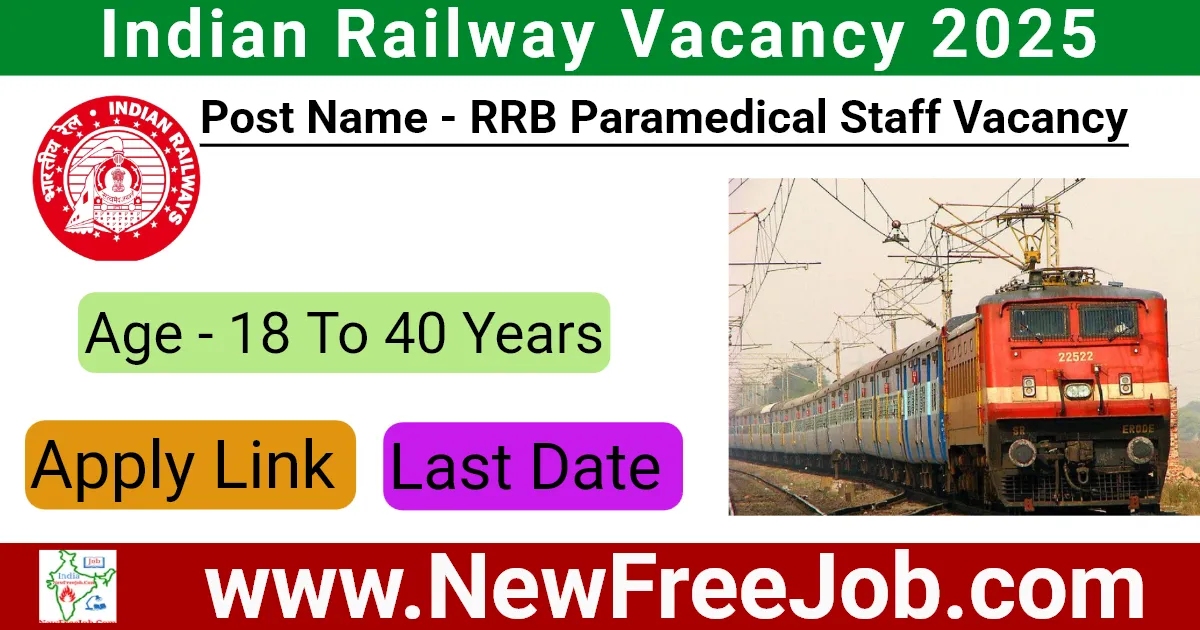 RRB Paramedical Staff Vacancy 2025
