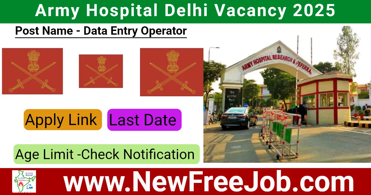 Army Hospital Delhi Vacancy 2025