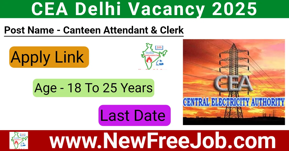 CEA Delhi Vacancy 2025