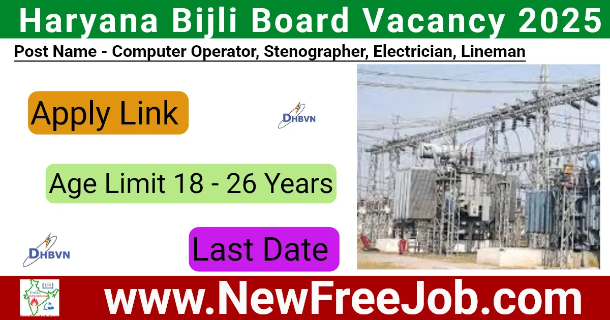Haryana Bijli Board Vacancy 2025