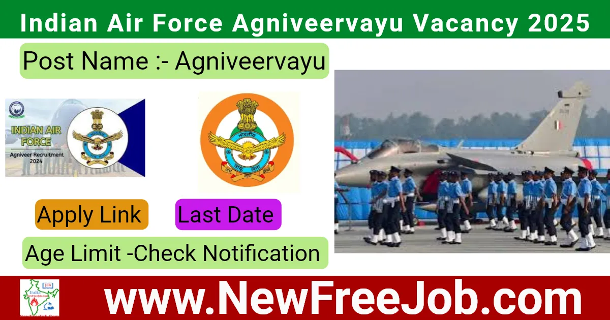Indian Air Force Agniveervayu Vacancy 2025