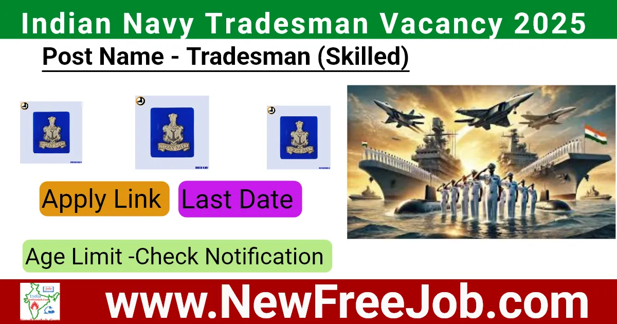 Indian Navy Tradesman Vacancy 2025