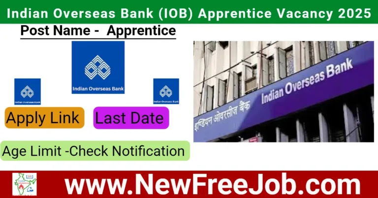 Indian Overseas Bank (IOB) Apprentice Vacancy 2025