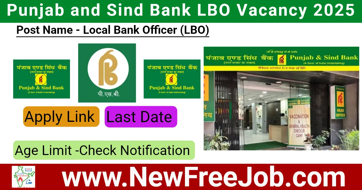 Punjab and Sind Bank LBO Vacancy 2025