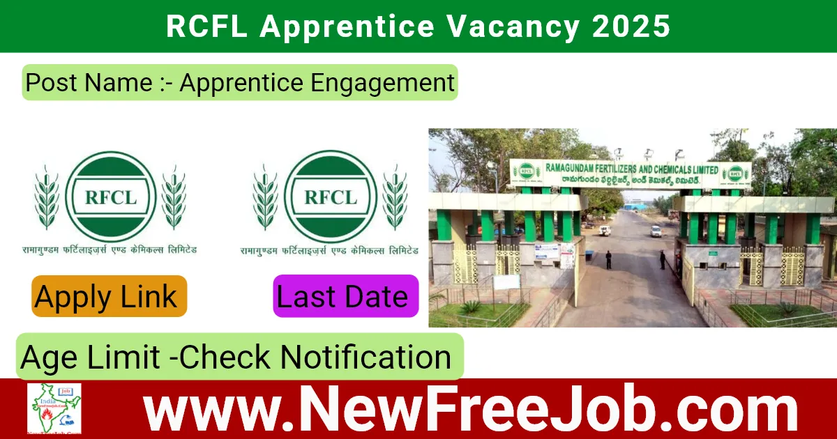 RCFL Apprentice Vacancy 2025