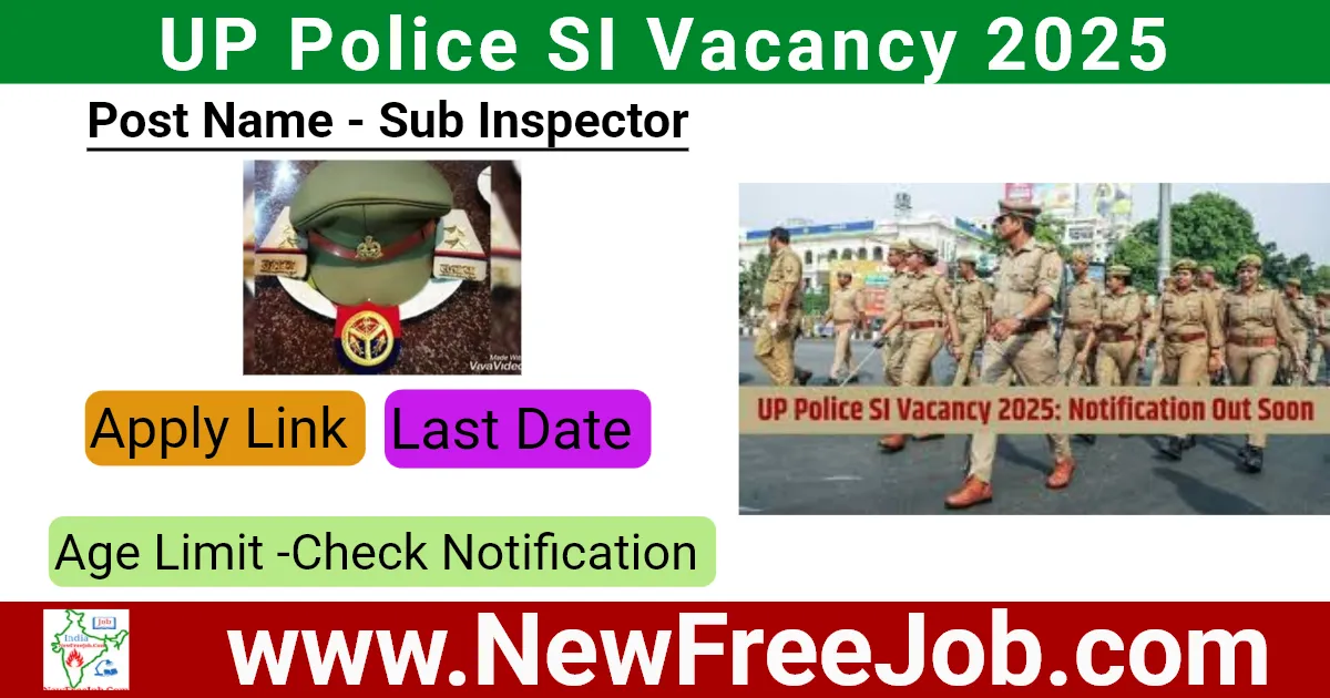 UP Police SI Vacancy 2025