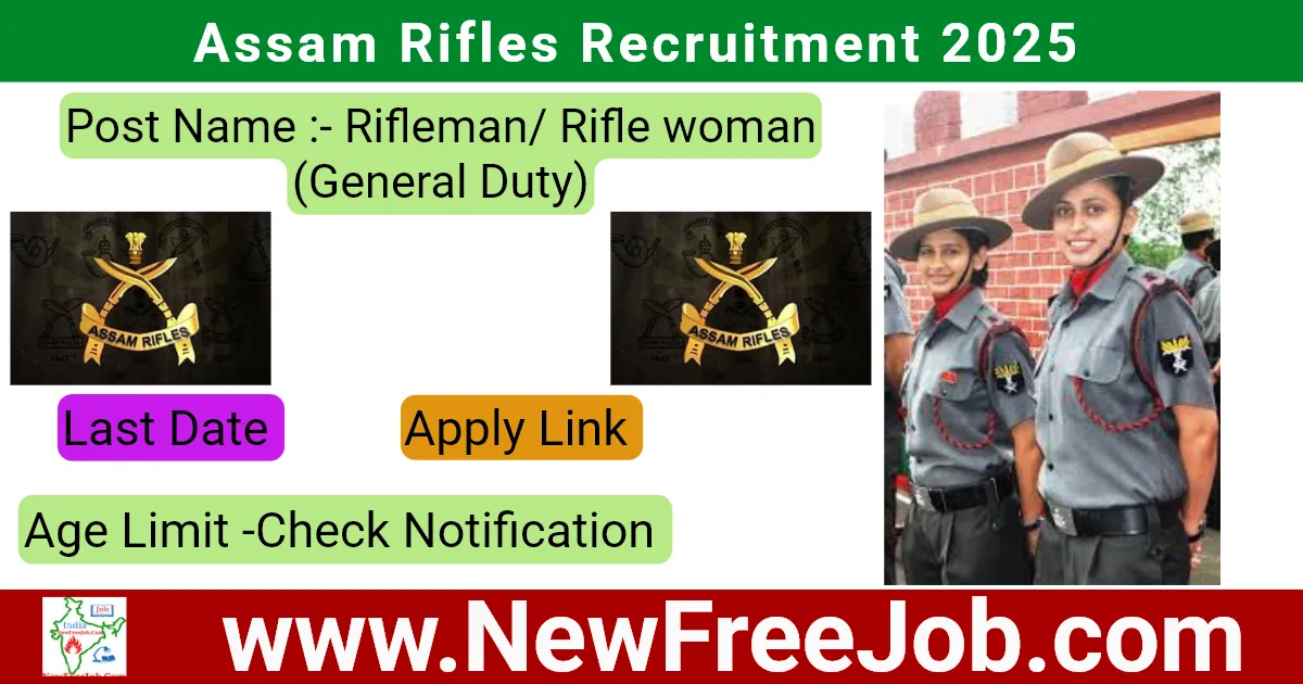 Assam Rifles Recruitment 2025