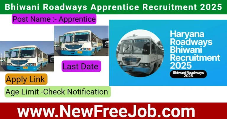 Bhiwani Roadways Apprentice Recruitment 2025