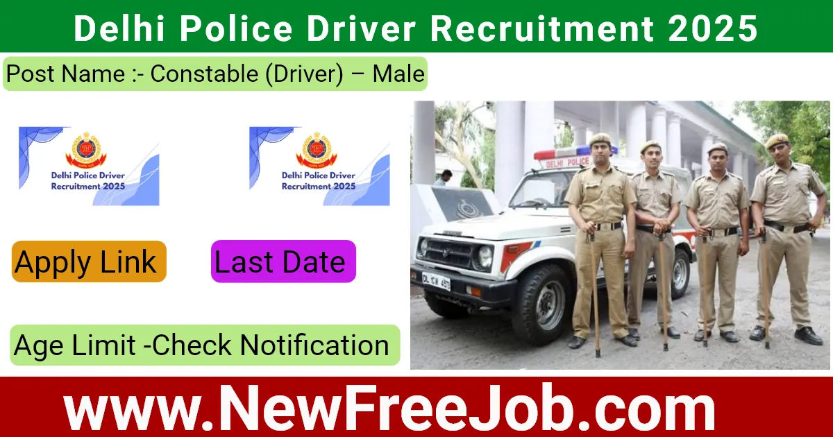 Delhi Police Driver Recruitment 2025