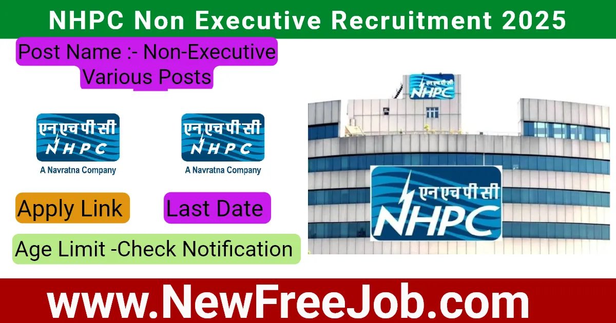 NHPC Non Executive Recruitment 2025