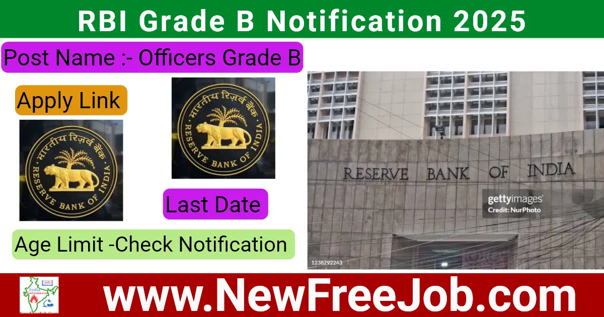 RBI Grade B Notification 2025