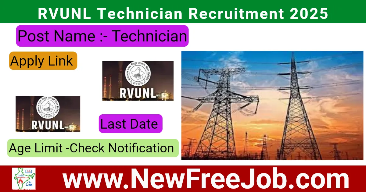 RVUNL Technician Recruitment 2025