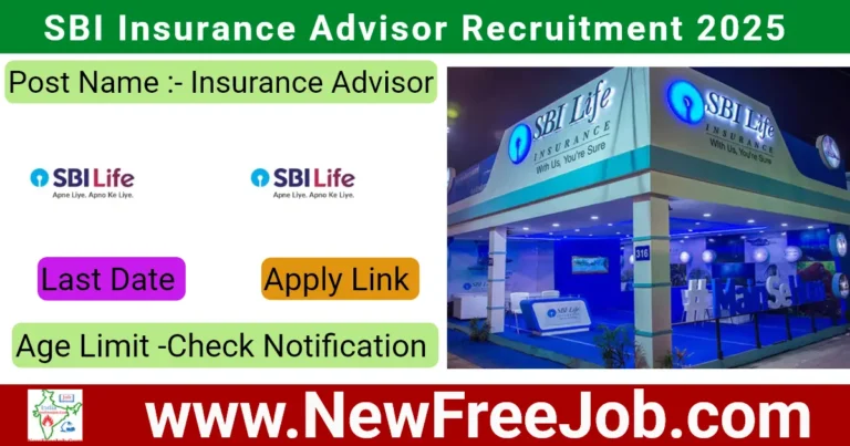 SBI Insurance Advisor Recruitment 2025